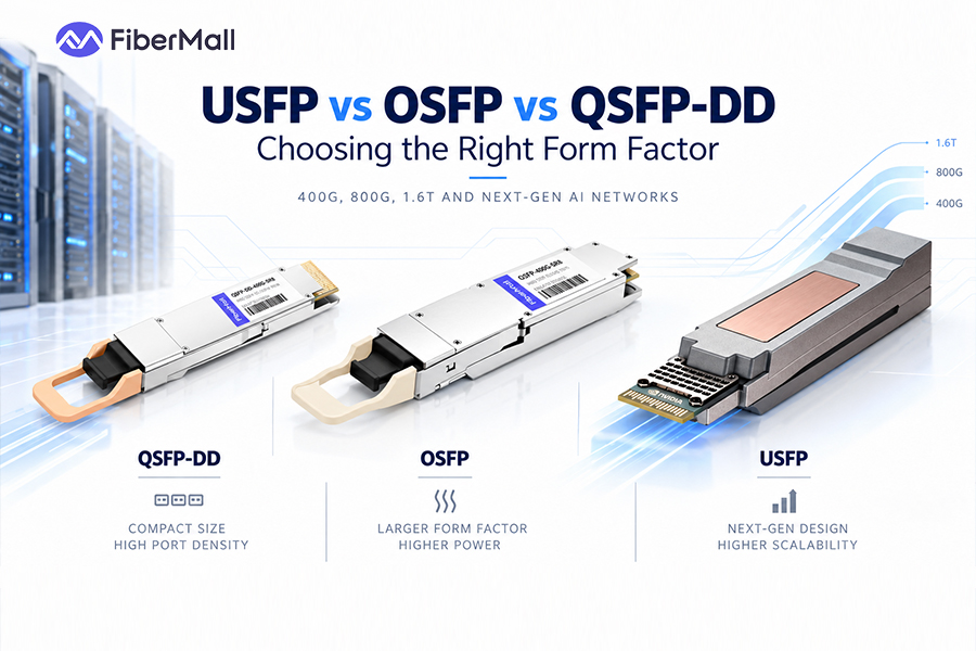 USFP vs OSFP vs QSFP-DD: Form Factors Compared