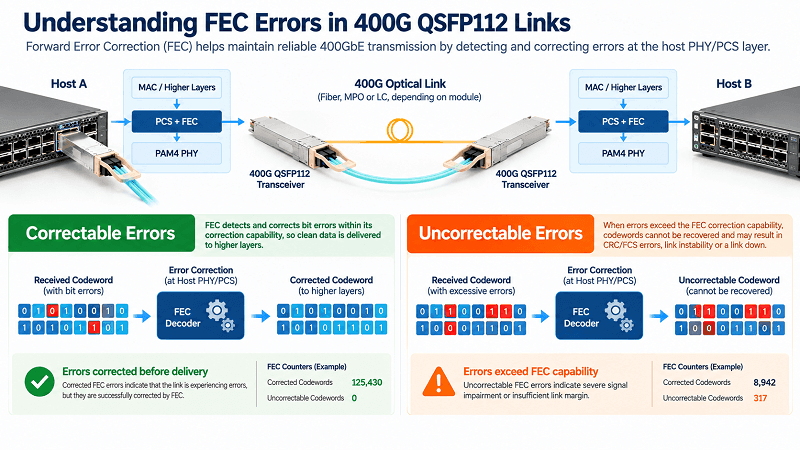 Understanding Host and Module-Level FEC