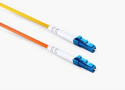 LC APC to ST APC Duplex OS2 SM PVC Fiber Optic Cable 2m | FiberMall