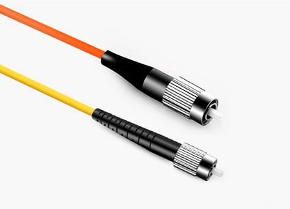 LC APC to ST APC Duplex OS2 SM PVC Fiber Optic Cable 2m | FiberMall