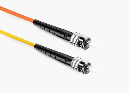 LC APC to ST APC Duplex OS2 SM PVC Fiber Optic Cable 2m | FiberMall