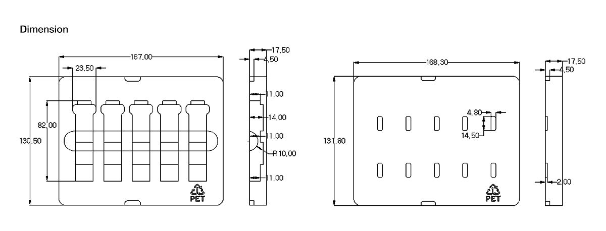 Anti-Static Plastic Packaging Tray for 5-count XFP | FiberMall