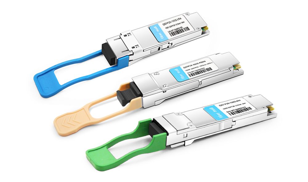 Transceptores ópticos 100G QSFP28 LR4, PSM4 y CWDM4