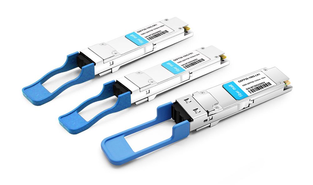 100G Single Lambda QSFP28 DR1، FR1، LR1 أجهزة الإرسال والاستقبال الضوئية - الألياف مول