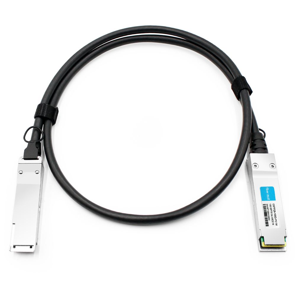 ∆ FiberMall 100G QSFP28 — пассивный ЦАП QSFP28 1 м