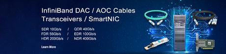InfiniBand DAC/AOC Cables Transceivers SmartNIC  