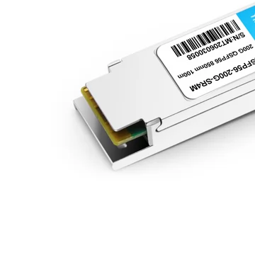 Módulo transceptor óptico QSFP56-200G-SR4M 200G QSFP56 SR4 PAM4 850nm 100m MTP/MPO APC OM3 FEC