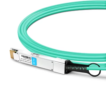 Câble optique actif DELL AOC-Q28DD-200G-20M compatible 20 m (66 pieds) 200G QSFP-DD vers QSFP-DD