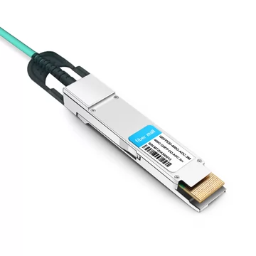 Câble optique actif Mellanox C-DQ8FNM003-H0-M compatible 3 m (10 pieds) 400G QSFP-DD vers QSFP-DD