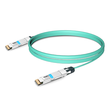 Câble optique actif Cisco QDD-400-AOC7M compatible 7 m (23 pieds) 400G QSFP-DD vers QSFP-DD