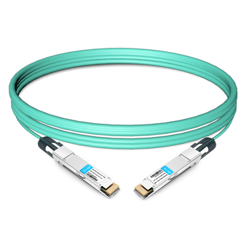 Câble optique actif Cisco QDD-400-AOC15M compatible 15 m (49 pieds) 400G QSFP-DD vers QSFP-DD