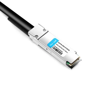 Mellanox MCP1650-H00AE30 Compatible 0.5 m (1.6 pies) Infiniband HDR 200G QSFP56 a QSFP56 PAM4 Cable Twinax de cobre de conexión directa pasiva