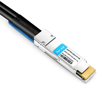 EdgeCore ET7502-DAC-1M Compatible 1m (3ft) 400G QSFP-DD to QSFP-DD PAM4 Passive Direct Attach Copper Twinax Cable