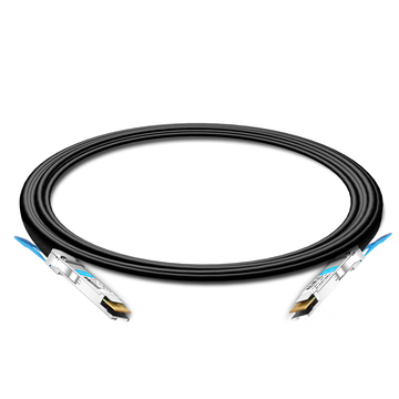 Cisco QDD-400-CU2M 호환 2m(7피트) 400G QSFP-DD - QSFP-DD PAM4 수동 직접 연결 구리 Twinax 케이블