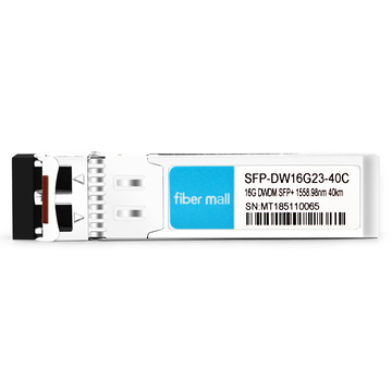 SFP-DW16G23-40C 16G DWDM SFP + 100GHz C23 1558.98nm 40km LC SMF DDM 트랜시버 모듈