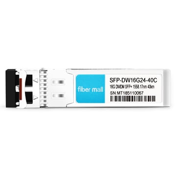 SFP-DW16G24-40C 16G DWDM SFP + 100GHz C24 1558.17nm 40km LC SMF DDM 트랜시버 모듈