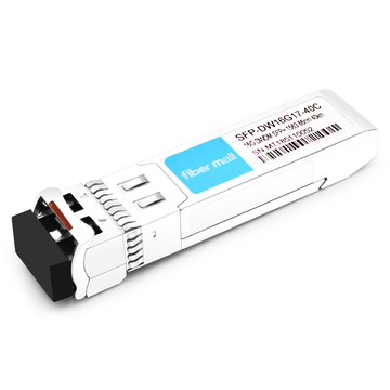 SFP-DW16G17-40C 16G DWDM SFP + 100 جيجا هرتز C17 1563.86nm 40km LC SMF DDM وحدة الإرسال والاستقبال