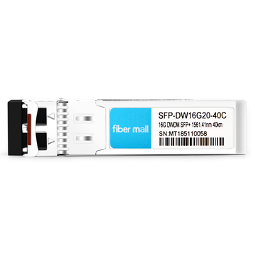 SFP-DW16G20-40C 16G DWDM SFP + 100GHz C20 1561.41nm 40km LC SMF DDM 트랜시버 모듈