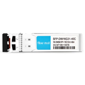 SFP-DW16G31-40C 16G DWDM SFP + 100 GHz C31 1552.52 nm 40 km LC SMF DDM-Transceiver-Modul