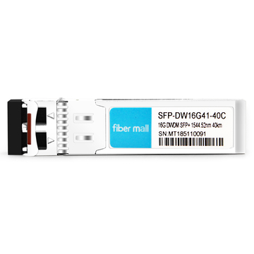 SFP-DW16G41-40C 16G DWDM SFP + 100 جيجا هرتز C41 1544.52nm 40km LC SMF DDM وحدة الإرسال والاستقبال