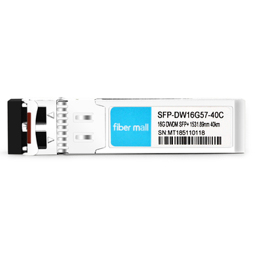 SFP-DW16G57-40C 16G DWDM SFP + 100GHz C57 1531.89nm 40km LC SMF DDM Módulo transceptor