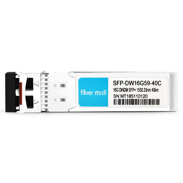 SFP-DW16G59-40C 16G DWDM SFP + 100 GHz C59 1530.33 nm 40 km LC SMF DDM-Transceiver-Modul