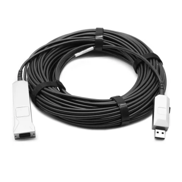 25 メートル (82 フィート) USB 3.0 (USB2.0 に準拠) 5G Type-A アクティブ光ケーブル、USB AOC オス - メス コネクタ