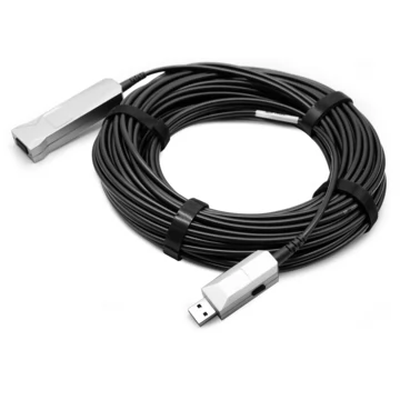 50 metros (164 pies) USB 3.0 (compatible con USB2.0) Cables ópticos activos 5G tipo A, conectores USB AOC macho a hembra