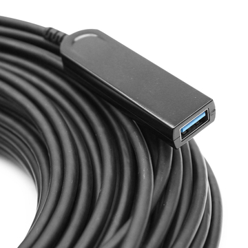 30 meters (98ft) USB 3.0（Not compliant with USB 2.0) 5G Type-A Active Optical Cables, USB AOC Male to Female Connectors