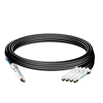 QSFP56-4SFP56-PC50CM 50 см (1.6 фута) 200 Гбит / с QSFP56 на четыре 50 Гбит / с SFP56 PAM4 Пассивный медный переходной кабель прямого подключения