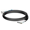 QSFP56-4SFP56-PC50CM 50 см (1.6 фута) 200 Гбит / с QSFP56 на четыре 50 Гбит / с SFP56 PAM4 Пассивный медный переходной кабель прямого подключения