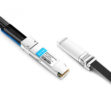 QSFP56-4SFP56-PC1M 1m(3피트) 200G QSFP56 ~ 50개의 56G SFP4 PAMXNUMX 패시브 구리 직접 연결 브레이크아웃 케이블