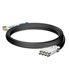 Arista Networks CAB-D-8S-200G-1M 호환 1m(3피트) 400G QSFP-DD ~ 8x 50G SFP56 수동 직접 연결 Twinax 구리 브레이크아웃 케이블