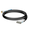 Arista Networks CAB-D-8S-400G-1M Compatible 1m (3ft) 400G QSFP-DD a 8x 50G SFP56 Cable de ruptura de cobre Twinax de conexión directa pasiva