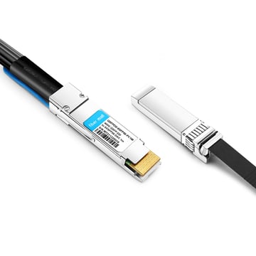 QSFP-DD-8SFP56-PC1M 1m (3 pés) 400G QSFP-DD a 8x 50G SFP56 Passivo Conexão Direta Cabo Twinax de Cobre Breakout