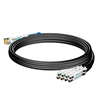 Arista Networks CAB-D-8S-200G-2M Compatible 2m (7ft) 400G QSFP-DD vers 8x 50G SFP56 Passive Direct Attach Twinax Câble de dérivation en cuivre