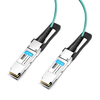 HPE P26659-B21 Compatible 3m (10ft) 200G HDR QSFP56 à 2x100G QSFP56 PAM4 Breakout Câble Optique Actif