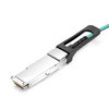 HPE P26659-B21 Compatible 3m (10ft) 200G HDR QSFP56 à 2x100G QSFP56 PAM4 Breakout Câble Optique Actif