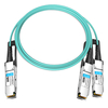 HPE P26659-B22 호환 5m(16피트) 200G HDR QSFP56 ~ 2x100G QSFP56 PAM4 브레이크아웃 활성 광 케이블