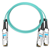 HPE P26659-B24 Compatible 15m (49ft) 200G HDR QSFP56 to 2x100G QSFP56 PAM4 Breakout Active Optical Cable
