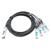 QSFP28-4SFP28-PC1.5M 1.5m (4.9ft) 100G QSFP28 to Four 25G SFP28 Copper Direct Attach Breakout Cable