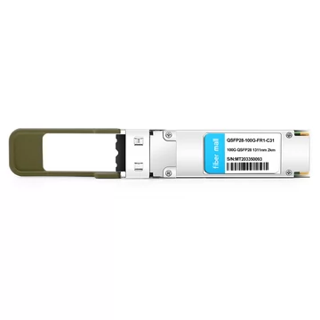 QSFP28-100G-FR1-C31 100G CWDM QSFP28 Single Lambda FR 1311nm 2km LC SMF with FEC DDM Optical Transceiver