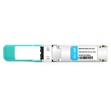 QSFP28-100G-LR1-C27G CWDM QSFP100 مفرد لامدا LR 28nm 1271 كيلومتر LC SMF مع جهاز إرسال واستقبال بصري FEC DDM