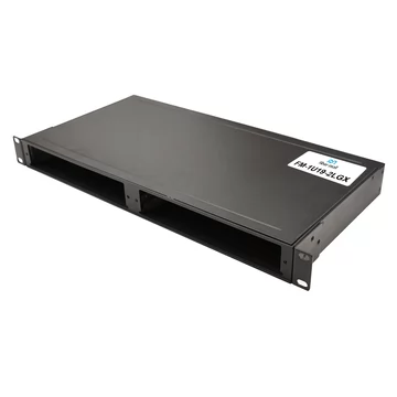 19" 1U Rack Unloaded Chassis with 2 Slots for Plug-in LGX Box