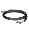 Mellanox MCP7F80-W01AE28 Compatible 1.5 m (5 pieds) 400G QSFP-DD vers 8x 50G SFP56 Câble de dérivation en cuivre Twinax à connexion directe passive