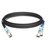 QDD-2Q56-400G-PC50CM 50cm (1.6ft) 400G QSFP-DD zu 2x200G QSFP56 PAM4 Passives Breakout Direct Attach Kupferkabel