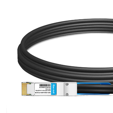 QDD-2Q56-400G-PC50CM 50 cm (1.6 pies) 400G QSFP-DD a 2x200G QSFP56 PAM4 Cable de cobre de conexión directa de ruptura pasiva