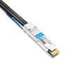 QDD-2Q56-400G-PC50CM 50cm(1.6피트) 400G QSFP-DD ~ 2x200G QSFP56 PAM4 패시브 브레이크아웃 직접 연결 구리 케이블