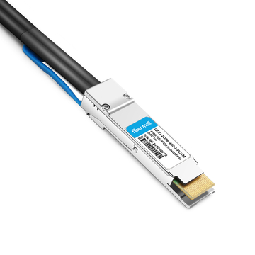 Juniper Networks QDD-2X200G-1M Compatible 1m (3ft) 400G QSFP-DD a 2x200G QSFP56 PAM4 Cable de cobre de conexión directa de ruptura pasiva