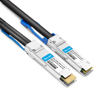 Arista Networks CAB-D-2Q-400G-1M Compatible 1 m (3 pies) 400G QSFP-DD a 2x200G QSFP56 PAM4 Cable de cobre de conexión directa de ruptura pasiva